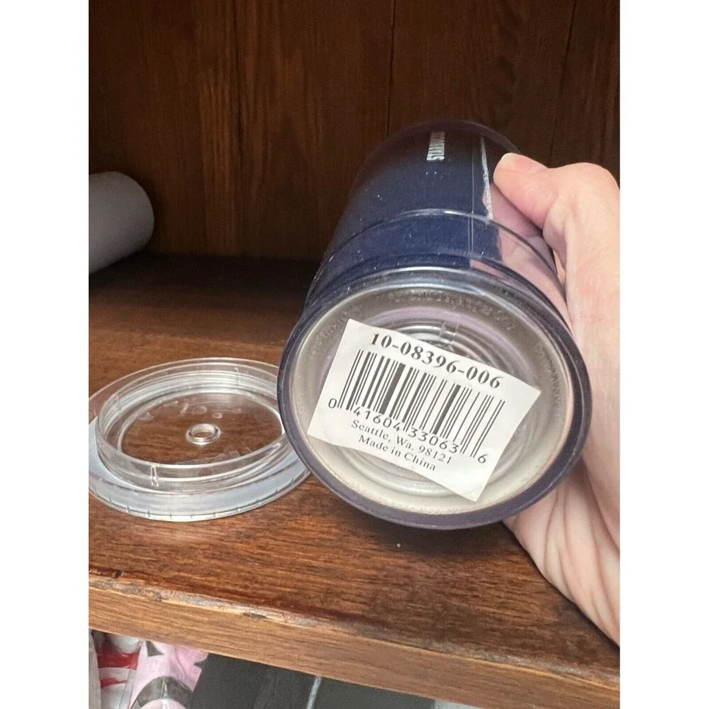Starbucks‎ Blue Glitter Tumbler Metallic